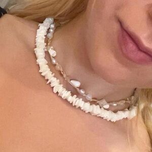 White Shell Choker Necklace from Spain